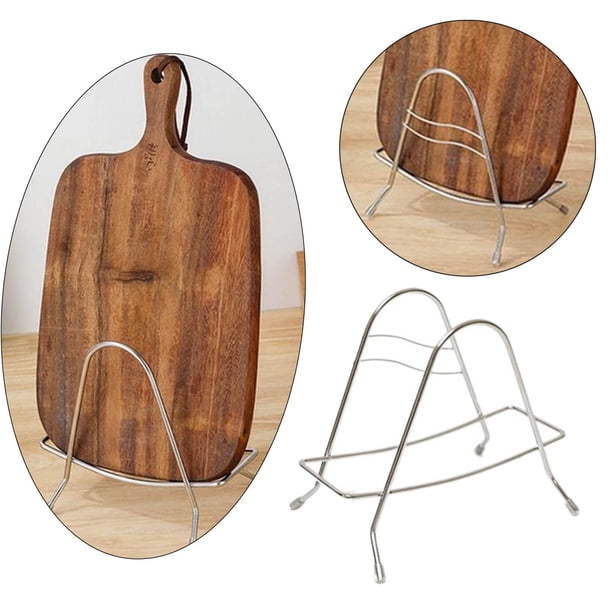 Estante de acero inoxidable, organizador de cocina, soporte independiente de almacenamiento de utensilios de cocina, soporte sin oxidación, soporte pa 1 perfecl organizador de tapas de sartenes