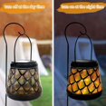 thumbnail image 3 of Gustave Solar Lanterns Outdoor Hanging Lights Metal Waterproof Garden Decorative LED Lantern Light with Shepherd Hook for Pathway Patio Yard Outside Tabletop, 3 of 8