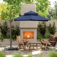 thumbnail image 2 of Furniture of America Keldon 10' Double Top Square Outdoor Umbrella, Blue, 2 of 9