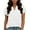 White, variant on Women's Summer Blouses Dressy Casual Flutter Short Sleeve V Neck Business Work T Shirts Loose Fit Trendy Cute Tops(White,XL)