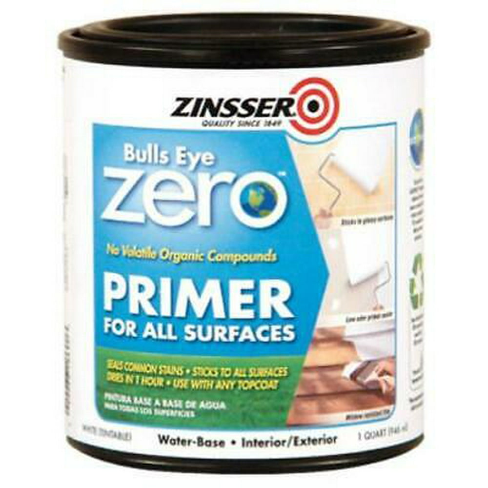 2 PK Zinsser QT Bulls Eye Zero Interior &amp; Exterior No VOC
