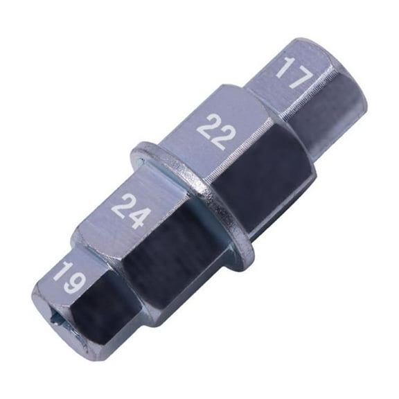 Huhudde Hex Axle Tool for Motorcycles 3/8” Inch Allens Socket Front Wheel Hubs Hex Axle Spindle Adapter 17mm 19mm 22mm 24mm