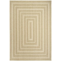 Nourison Home Tulum 4' x 6' Taupe Ivory Outdoor Rug