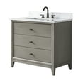 thumbnail image 4 of Vanity Art 36" Bathroom Vanity with Sink and Engineered Marble Top, Freestanding Storage Cabinet with 3 Drawers, 4 of 7