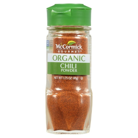 2 Pack - Mccormick Gourmet Organic Chili Powder 1.75 oz Package May Vary