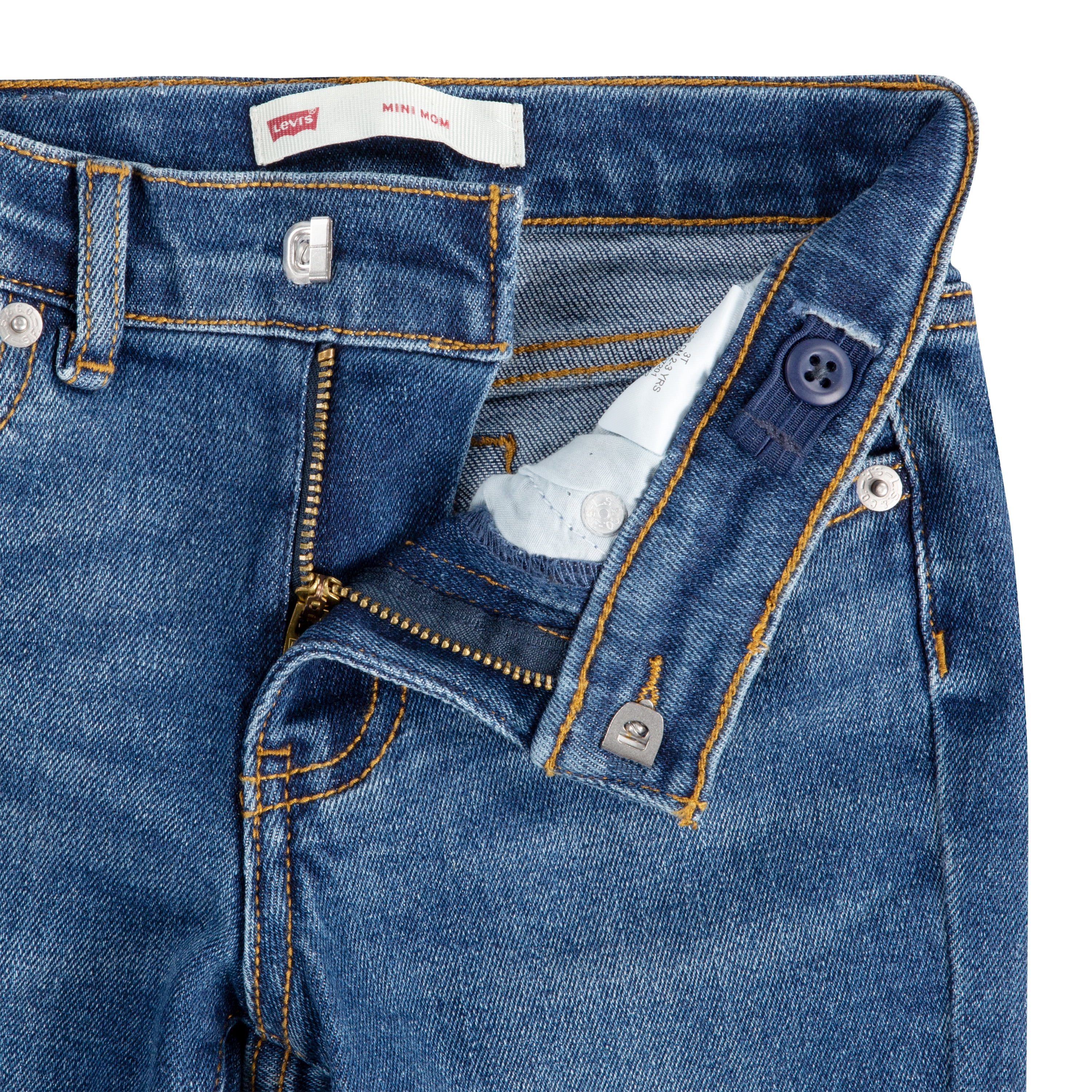 Levi Girls High-Rise Mini Mom Jeans, Sizes 4-6X