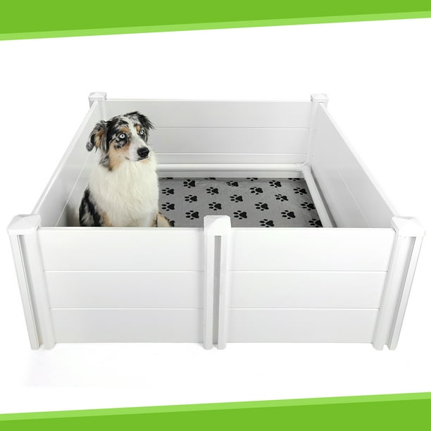Whelping Box For Dogs With Washable Whelping Pad, Large 45 x 45 Plastic
