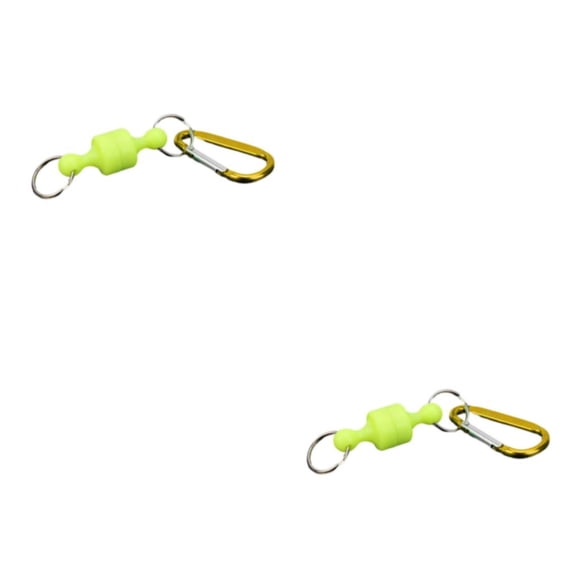 Yuarrent Broche para pesca, hebilla para colgar, prácticos cierres magnéticos, aparejos multifuncionales, accesorios para escalada fluoresceína 2piezas