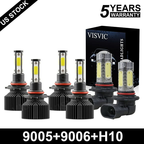 For Toyota RAV4 2006-2009 2010 2011-12 LED Headlight High/Low Fog Light Bulbs