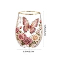 thumbnail image 3 of Linnome Whiskey Tumbler Hand Blown Lead Free Crystal Glass Gold Rim Heavy Base Old Fashioned Bar Cup Gift Box for Men Bar Home Drink Use, 3 of 7