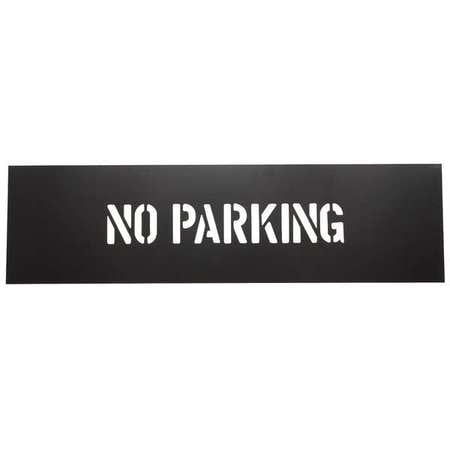 No Parking Stencils - 1F122 No Parking Stencil, PVC Plastic