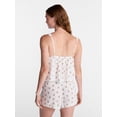 thumbnail image 3 of No Boundaries Woven Cami Top and Shorts Sleep Set, 2-Piece, Women's XS-XXL, 3 of 5