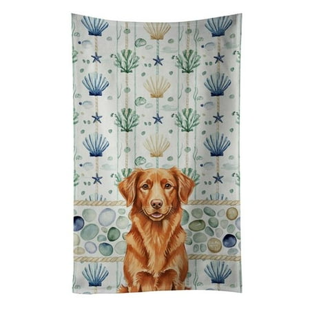 Carolines Treasures 25 x 15 in. Copper Nova Scotia Duck Tolling Retriever Coastal Sea Glass Kitchen Towel
