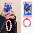 thumbnail image 2 of Funda de teléfono con sabor a fresa para iPhone, carcasa de silicona con cadena para iPhone 14, 13, 12, 11 Pro, XS MAX, XR, 7, 8 Plus, SE 2020 Fivean unisex, 2 of 2