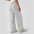 thumbnail image 2 of MLDRA Women's Wide-Leg Sports Pants Yoga Sweatpants High-Waisted Loose Jogging Pants with Drawstring & Side Pockets, Soft & Comfortable for Autumn Winter, 2 of 6