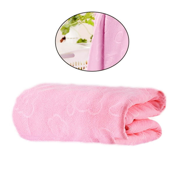 Matsuzay Toalla de baño de microfibra Toalla de playa absorbente suave de secado rápido para viajes deportivos Fitness Yoga Juegos de accesorios de baño Rosado NO2