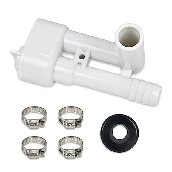 Premium 385316906 Vacuum Breaker Kit, Leak-Proof, Compatible with Sealand,1 x rubber ring 1 x Plastic components 4 x Snap,As Shown
