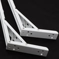 thumbnail image 4 of Soporte de Estante de Montaje en Pared Plegable Perfecl Pintura Blanca Talla 4, 4 of 8