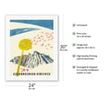 thumbnail image 2 of Czechoslovakia - Fly by Czechoslovak Airlines (CSA) - Dandelion - Vintage Airline Travel Poster c.1950s - Fine Art Rolled Canvas Print 20in x 26in, 2 of 4