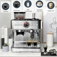 thumbnail image 5 of Semi-Automatic Espresso Machine, 20 Bar Coffee Maker with 30 Grinding Setting, Espresso Maker with Grinder, 5 of 7