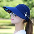 thumbnail image 2 of Sombrero para mujer, sombrero para el sol, protección solar versátil, ocio al aire libre, viaje, plegable, resistente a los rayos UV, 2 of 6