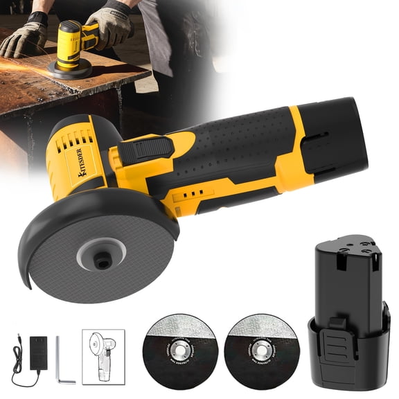 12V Cordless Angle Grinder, 19500 RPM High Speed, One Battery, Multi‑function Polishing Grinding Tool, For Home DIY Repair Handicrafts