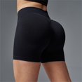 thumbnail image 2 of Audhol Yoga Shorts for Women Womens Yoga Shorts Workout Butt Lifting Shorts for Women High Waisted Gym Yoga Booty Shorts Shorts for Women Black L, 2 of 7