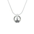 thumbnail image 2 of Delight Jewelry Silvertone XOXO Stamp Laugh Ring Charm Necklace, 18", 2 of 4
