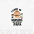 thumbnail image 4 of Inktastic Monkey I Love Hanging out with My Yaya Girls Toddler Dress, 4 of 5