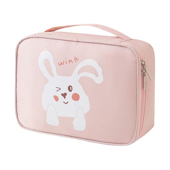 Beauty Outdoor Waterproof Women Make Up Storage Bag Girl Wash Bag Travel Cosmetic Bag Zipper Makeup Pouch Toiletry Organizer PINK