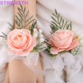 thumbnail image 2 of Fuerza Novia Muñeca Flor Hermosa Rama Dama De Honor Mujeres Pin Pulsera Hombres Vestido De Accesorio Calla Collar Aguja Perla Corsage, 2 of 4