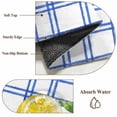 thumbnail image 6 of Summer Lemon Watercolor Area Rugs 5'x8', Washable Small Throw Rugs for Classroom Bedroom, Geometric Blue Line Plaid Indoor Outdoor Rug Non-Slip Low Pile Carpet Runner Reversible Floor Mats, 6 of 8