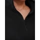 thumbnail image 4 of Conjuntos de Dos Piezas para Mujer: Jersey de Larga con Media Cremallera y Pantalón Deportivo Holgado con Bolsillos. Negro M, 4 of 8