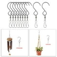 thumbnail image 4 of 10pcs Crochets Pivotants en Acier Inoxydable Clips 360 Degrés de Suspension Rotative, 4 of 8