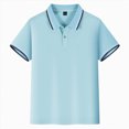 thumbnail image 7 of NIEWTR Toddler Boys Cozy Polo Shirts Collared T-Shirts Cotton Short Sleeve Tees Active Summer Outfits(Light Blue,3-4 Years), 7 of 7