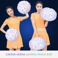 thumbnail image 5 of Shiogb Pearlescent Cheerleading Pom Pom White Cheerleading Poms Metallic Foil Plastic Pom Sports Dance Spirit Cheerleading With Ring Handle, Save Up To 30% Autumn Sale!, 5 of 6