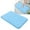 Sky Blue, variant on 20x31 ince Fluffy Foamed Slip Reducer Bath Rug, Machine Washable Area Bath Mat Rugs for Bathroom, Red