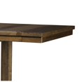 thumbnail image 3 of Benjara Chip Counter Height Dining Table with Tenon Pedestal Base, Nutmeg Wood, 3 of 5