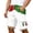 White, variant on Mens Short Shorts Men's Summer Italian Print Casual Cargo Shorts with Pocket Design for Everyday Wear and Comfort White XL