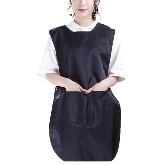 TEHAUX Black Barber Cape Comfortable Hair Cutting Cape with Adjustable Neck for Salon and Home Use