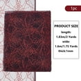 thumbnail image 3 of 1sheet 70x62 Inch Lace Fabric Black Red Sewing Fabric Dress Fabric Web Embroidered Lace Floral Lace Fabric for Tablecloth Wedding Headwear Party Overlay Curtains Home Halloween Decor, 3 of 4