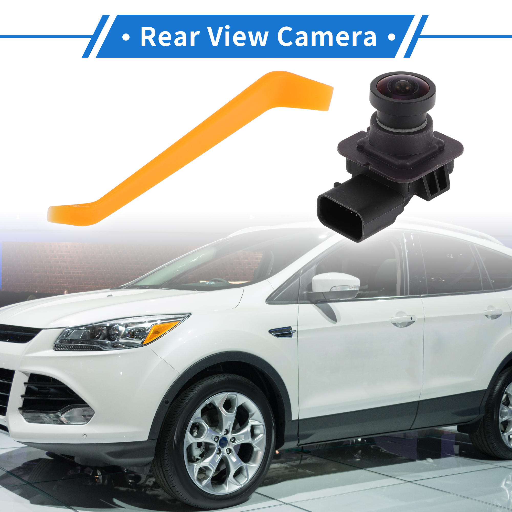 Unique Bargains Rear View Camera for Ford Escape 2014-2016 License Plate Park Assist