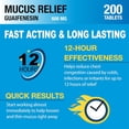 thumbnail image 5 of Puregen Labs Guaifenesin 600 mg - Maximum Strength Mucus Relief Expectorant - 200 Tablets - 1PK, 5 of 7