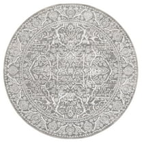 SAFAVIEH Princeton Xavier Abstract Area Rug, Grey/Beige, 5' x 5' Round
