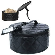 Milano Collection Travel Case for Wigs Black Wig Bag Compact Travel Bags for Women