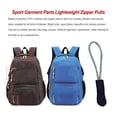 thumbnail image 2 of 8 Pieces Zipper Pull Puller Lightweight Rope Tag Fixer Multi-Purpose Replacement Buckle Bags Suitcase Accessories Textiles Navy+Gray, 2 of 5