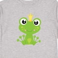 thumbnail image 4 of Inktastic Cute Frog, Green Frog, Frog Prince, Crown Boys or Girls Long Sleeve Toddler T-Shirt, 4 of 5