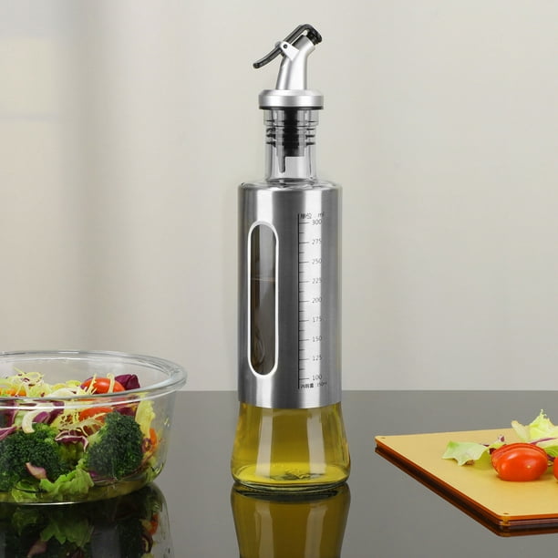 Uxcell Stainless Steel Oil Dispenser Bottle, Easy Pour for Kitchen, BBQ