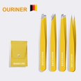 thumbnail image 1 of Stainless Steel Slanted Eyebrow Tweezer For Fine Hairs Removal Makeup Tool Combo, 1 of 6