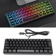 thumbnail image 3 of VGEBY Keyboard Wired,Gaming Keyboard Portable Backlit 61 Keys Wired Black USB PC Keyboard for Home Office Laptop Work Gaming, 3 of 8